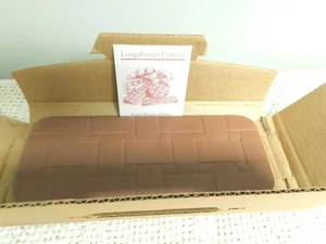 Longaberger Pottery Bread Basket Brick #30074 New In Open Box - Picture 1 of 3