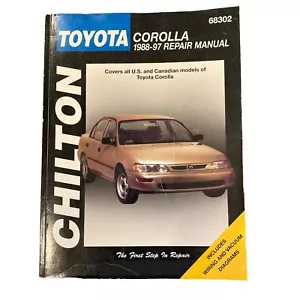 Chilton Toyota Corolla 1988 to 1997 Repair Service Manual 68302 Wiring Diagrams - Bild 1 von 9