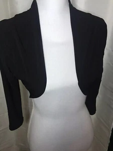 Un Deux Trois Girls Black Shrug Size Medium (bx-8-) - Picture 1 of 7