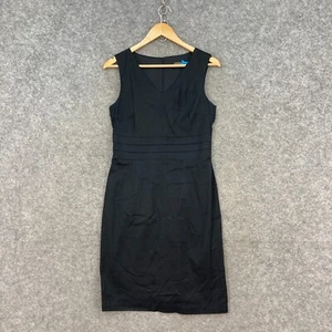 Selection S Oliver Womens Dress Size 10 Black Sleeveless Sheath Zip 29010 - Picture 1 of 12