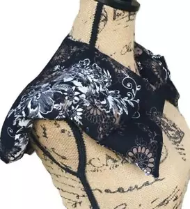 10 Chamber Herbal Pack Shoulder, Neck, Hot Cold Heat Wrap,Black Floral - Picture 1 of 6