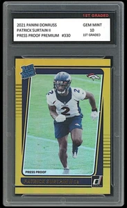 Patrick Surtain ll 2021 Panini Press Proof 1° Classificato 10 Rated Rookie Card - Foto 1 di 1