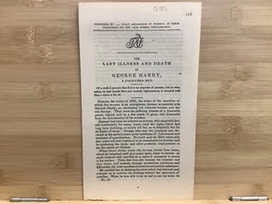 C. 1832 The Late Illness & Death Of George Hardy, A Coloured Boy PA Friends - Picture 1 of 3