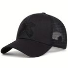 Mesh Snapback Hat Polyester Breathable Caps Simple Baseball Cap