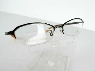 Saki Mod. Marcos de gafas 712 (GUN) Gunmetal/cuerno natural 51 x 17 135 mm Foto 1 de 4