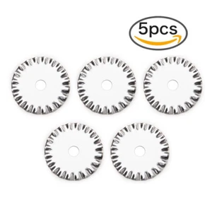 5pc 45mm Pinking Rotary Blades Quilting Tool Wave Rotary Blade for OLFA Fiskars - Picture 1 of 4