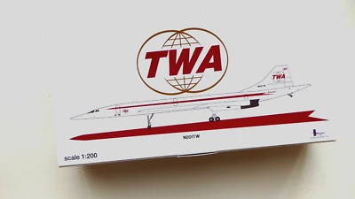 1/200 Inflight TWA Concorde (édition limitée - seulement 144 fabriqués !!) - Photo 1/4