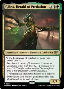 GLISSA, HERALD OF PREDATION Magic The Gathering Casi Nuevo-M March of the Machine Raro - Imagen 1 de 1