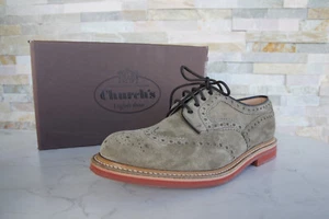 Church's EU 43 UK 9 US 10 Lace-up Shoes ORBY Stone New Former RRP 850€ - Picture 1 of 7