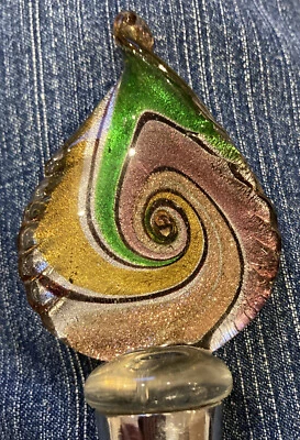 Пробка для винной бутылки Ganz Topper Разноцветная Вереница и Твердая Стеклянная Слеза - Изображение 1 из 4