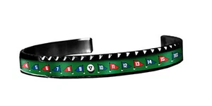 Speedometer Official Black Steel & Green "Golf" Bangle Bracelet - Picture 1 of 1