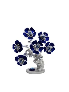 Tree Of life Base elephant  blue flower colors. - Picture 1 of 2