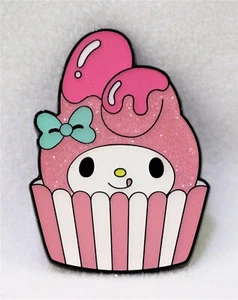 Sanrio 2023 Hello Kitty & Friends Cupcake Glitter Pin Blind Box - My Melody - Picture 1 of 4