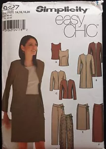 Abbigliamento Gonna Giacca Pantaloni con Modello di Cucitura 9327 Easy Chic Ufficio Abbigliamento - Foto 1 di 2