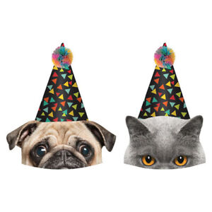 OVER THE HILL Party Animal CONE HATS (8) ~ Birthday Supplies Favors Paper OTH