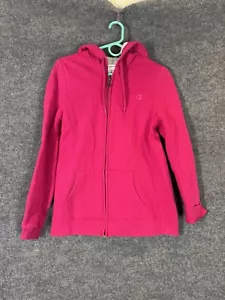 Champion Full-Zip Hoodie Men Size Large Pink Cotton Blend - Picture 1 of 11
