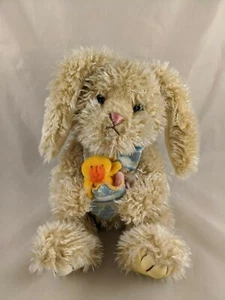 Commonwealth Rabbit Plush Bunny Holding Chick 8 Inch Stuffed Animal toy - Picture 1 of 9