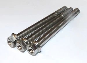 3x Titan M6 x 65mm Motorgehäuse Sechskantkopf Flanschschrauben Wasserpumpe Triumph - Bild 1 von 1