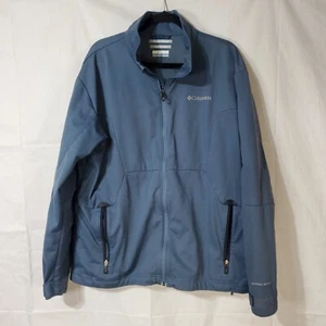 Columbia Men's Full Zip Jacket Size 2XL Blue Long Sleeve Omni-Wind Omin-Evap - Picture 1 of 7