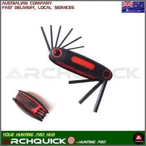 Archery Allen Key Hex Wrench Set for Compound Recurve bow 9 Imperial sizes Tool - Picture 1 of 5