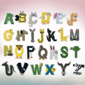 26 Pcs English Alphabetic Letters Alphabet Iron On Patch Embroidered Alphabet - Picture 1 of 11