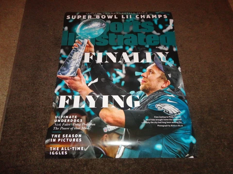 EAGLES~SPORTS ILLUSTRATED COMMEMORATIVE POSTER NICK FOLES 18" X 24" Cover