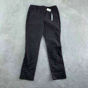 Loft Womens High Waist Skinny Plaid Pants Size 6 Cotton & Polyester NWT 5302 - Picture 1 of 11