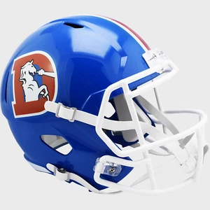 DENVER BRONCOS 1975-1996 THROWBACK Riddell Full Size Replica Football Helmet - Picture 1 of 3