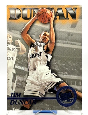 Press Pass 1997 Tim Duncan lista de verificación azul #45 Wake Forest Spurs radiocontrol Foto 1 de 2