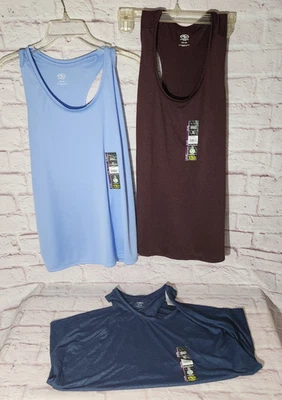 Lot of 3 NEW XXL 20 Athletic Works Women's Workout Racerback Tank Top Crew Neck - Image 1 of 4