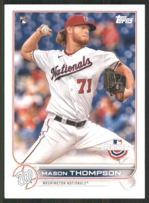 2022 Topps Opening Day #145 Mason Thompson RC Washington Nationals 45866 - Image 1 of 2