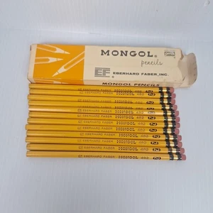 Lápices Eberhard Faber MONGOL 482-2 de colección 1 docena sin afilar nuevo stock antiguo - Imagen 1 de 13
