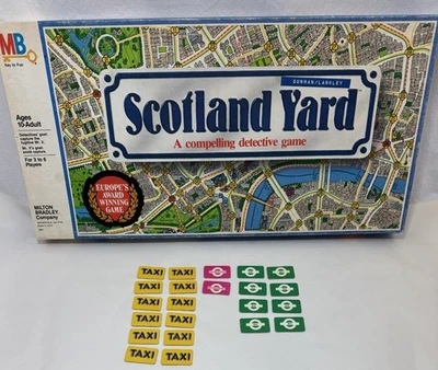 Scotland Yard 1985 Juego de Mesa Tarifa Repuestos Taxi Autobús Subterráneo SIN CAJA Foto 1 de 4