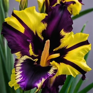 20 pièces graines d'iris jaune violet belles graines de fleurs décoration jardin - Picture 1 of 2