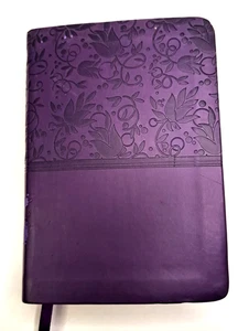 NKJV Large Print Compact Reference Bible Holman 2013 Purple LeatherTouch - Bild 1 von 9