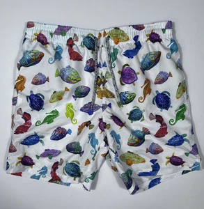 $115 Nuevo Bañador MICHAEL'S Para Hombre Talla Mediana M Informal Estampado de Peces Multicolor - Imagen 1 de 4