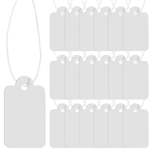Staples Medium-Weight White Marking Tags 2 -3/4" x 1-11/16" And 3-1/8"x 2" - Picture 1 of 2