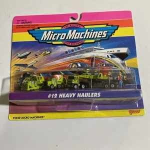 1995 Galoob Micro Machines #12 Heavy Haulers 75030 Bulldozer Crane Mixer - Picture 1 of 4