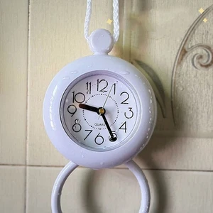Environmentally Friendly Hanging Bathroom Clock Bedroom Diameter 11.5cm - Picture 1 of 12