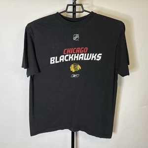 Reebok Chicago Blackhawks NHL Camicia Taglia Large Uomo - Foto 1 di 4