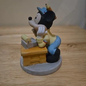 Vintage - selten - Mickey Mouse Buchhalter Porzellan Figur - Bild 1 von 5