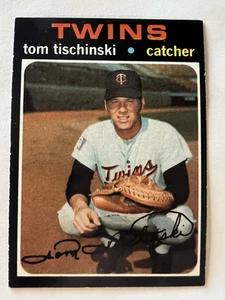 1971 Topps HIGH # SP #724 - MINNESOTA TWINS Catcher TOM TISCHINSKI 71126 - Foto 1 di 2