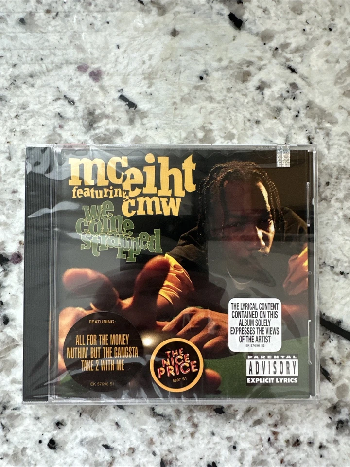 *RARE FIND* OOP & *SEALED* MC Eiht Ft. CMW cd "We come Strapped" OOP West coast - Image 1 of 4
