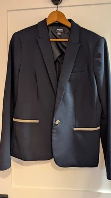 Chaqueta blazer para mujer Tommy Hilfiger azul marino talla 12 Foto 1 de 3