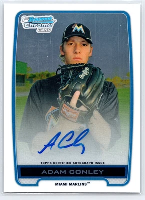 Adam Conley - 2012 Bowman Chrome - Prospects Autographs #BCA-AC (AU, RC) - Image 1 of 2