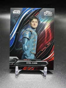 2024 Topps Chrome Black Star Wars Syril Karn Blue Red Lava /99 #95 - Bild 1 von 2