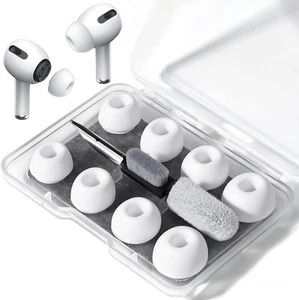 4 paires d'embouts d'oreille de remplacement pour AirPods Pro 2ème/1ère génération avec A1-Blanc - Photo 1/5