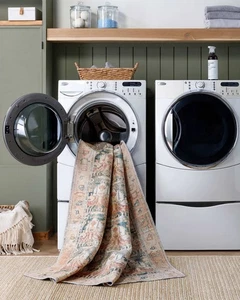 Alfombra lavable tradicional de albaricoque Kathaleen - Imagen 1 de 12