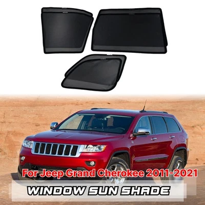 Magnetic Window Sun Shade Mesh Covers For Jeep Grand Cherokee 2011-2021 - image 1 of 4