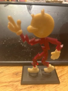 Vintage 1961 REDDY KILOWATT Business Card Figure on Outlet Base 2 Sided - Picture 1 of 7